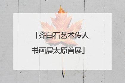 齐白石艺术传人书画展太原首展