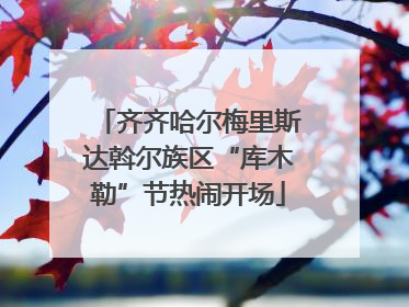 齐齐哈尔梅里斯达斡尔族区“库木勒”节热闹开场