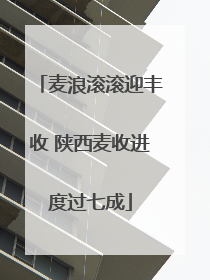 麦浪滚滚迎丰收 陕西麦收进度过七成
