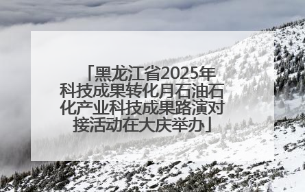 黑龙江省2025年科技成果转化月石油石化产业科技成果路演对接活动在大庆举办