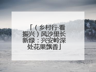 （乡村行·看振兴）风沙里长新绿：兴安岭深处花果飘香