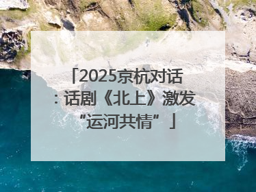 2025京杭对话：话剧《北上》激发“运河共情”