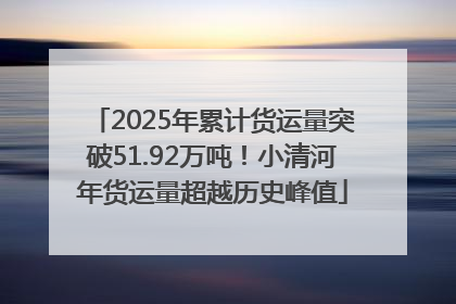 2025年累计货运量突破51.92万吨！小清河年货运量超越历史峰值