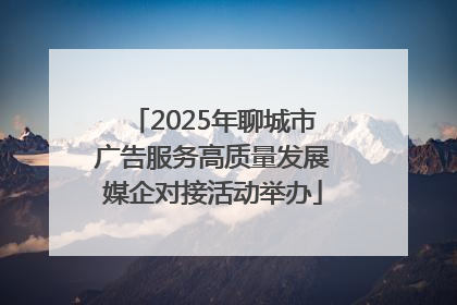 2025年聊城市广告服务高质量发展媒企对接活动举办