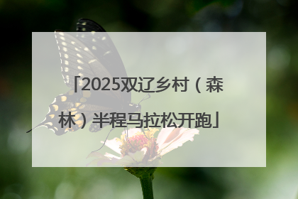 2025双辽乡村（森林）半程马拉松开跑