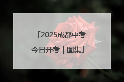 2025成都中考今日开考｜图集